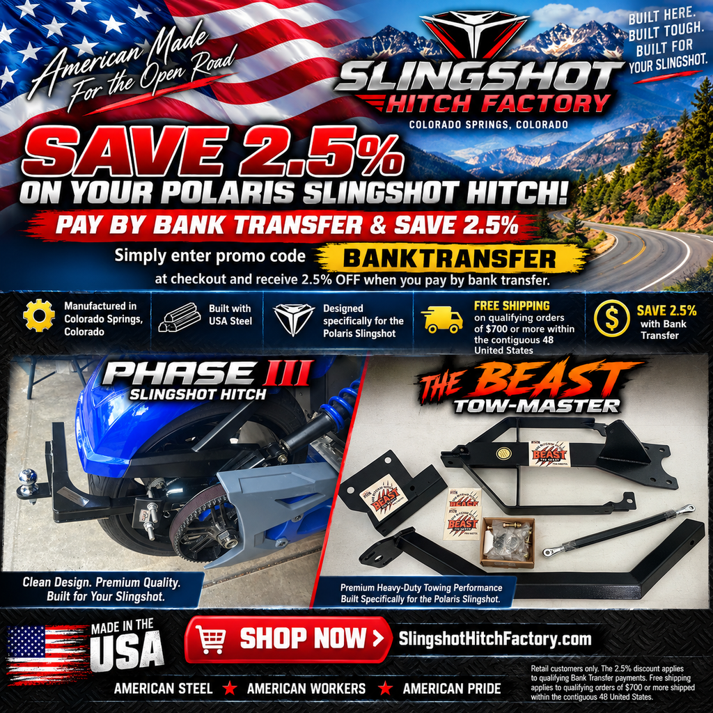 Enganche de remolque Beast Tow-Master para Polaris Slingshot – Hecho en EE. UU., compatible con modelos 2015–2026 - $70 de descuento - NUESTRA VENTA DE ANIVERSARIO DE 7 AÑOS USA EL CÓDIGO DE DESCUENTO JULY 24 AL PAGAR