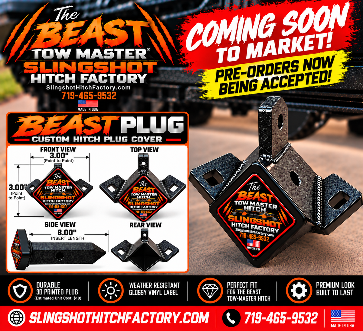 Custom Bitchen Beast Hitch Plug